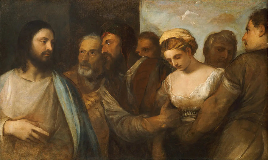 Il Cristo e la donna adultera - Titian