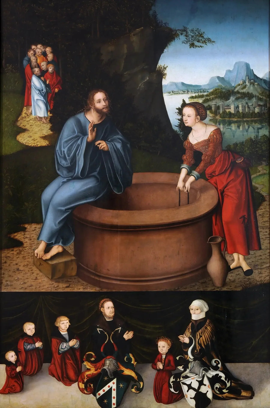 Il Cristo e la Samaritana al pozzo - Lucas Cranach il Vecchio