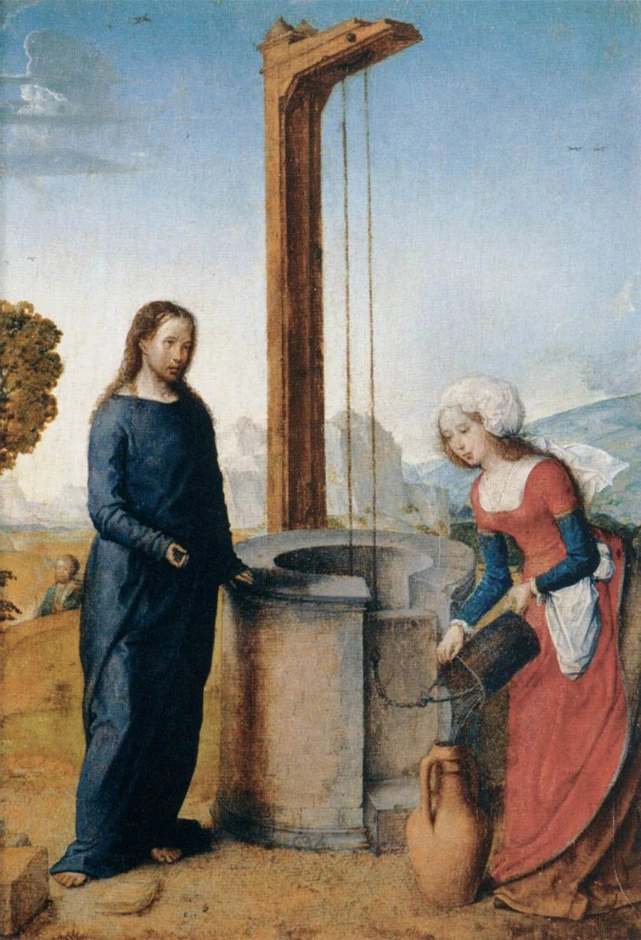 Il Cristo e la Samaritana - Juan de Flandes