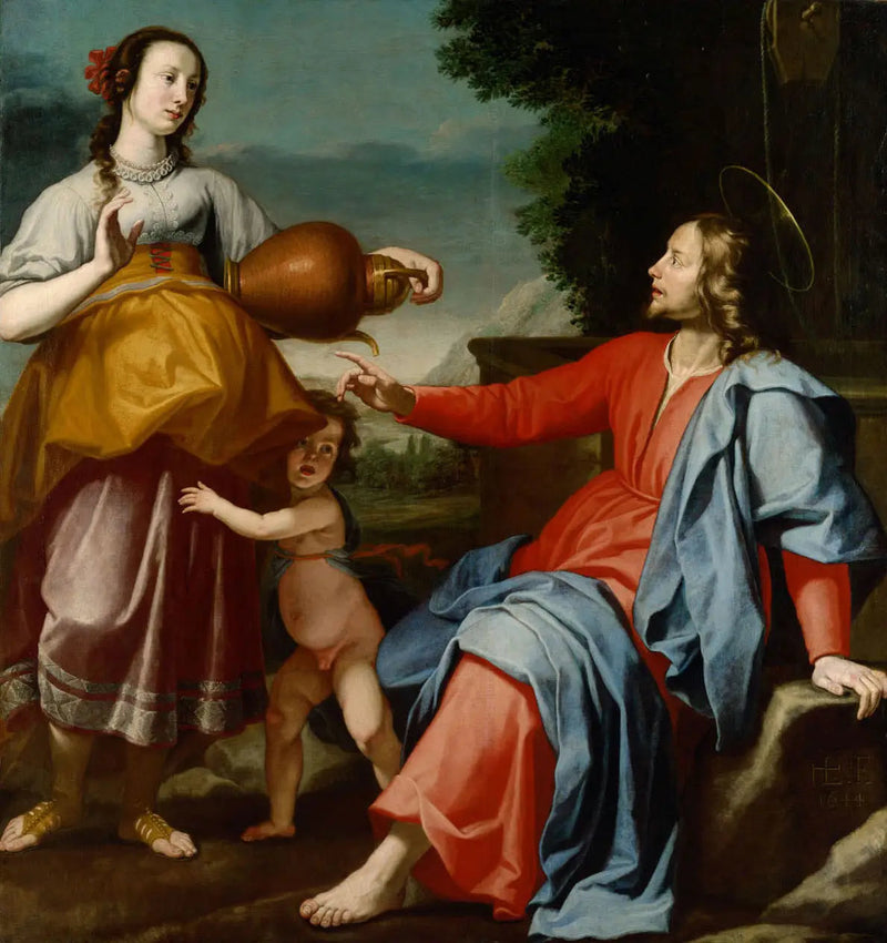 Il Cristo e la Samaritana - Lorenzo Lippi