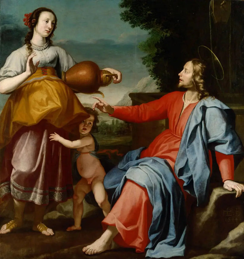 Il Cristo e la Samaritana - Lorenzo Lippi