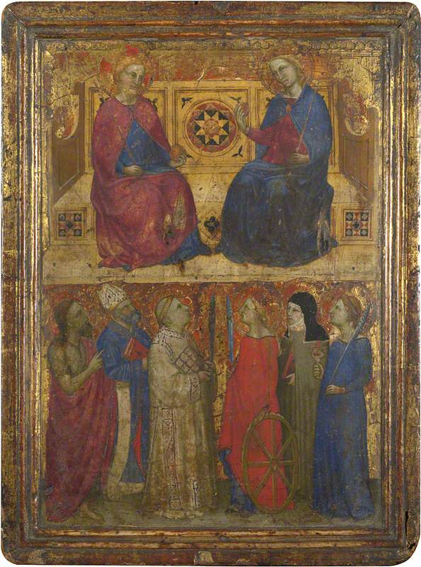 Il Cristo e la Vergine con i santi - Giovanni da Milano