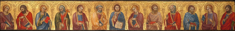 Il Cristo e i dodici apostoli - Taddeo di Bartolo