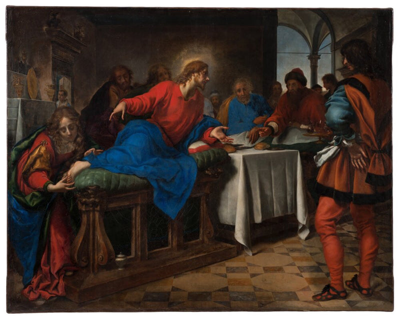 Il Cristo e Maria Maddalena nella casa di Simone - Carlo Dolci