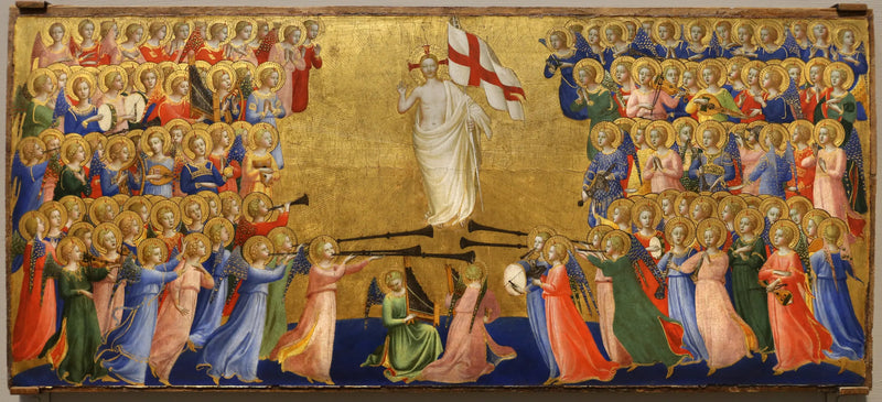 Il Cristo glorificato nel cortile del cielo - Fra Angelico