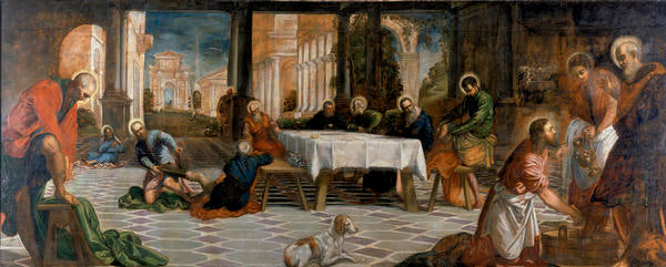 Il Cristo lavando i piedi ai discepoli - Jacopo Tintoretto
