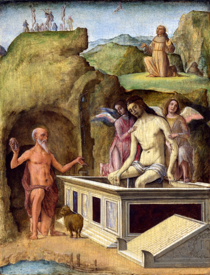 Il Cristo morto - Ercole de’ Roberti