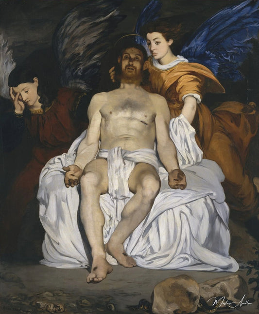 Le Christ mort et les anges - Edouard Manet - Reproductions de tableaux et peintures haut de gamme