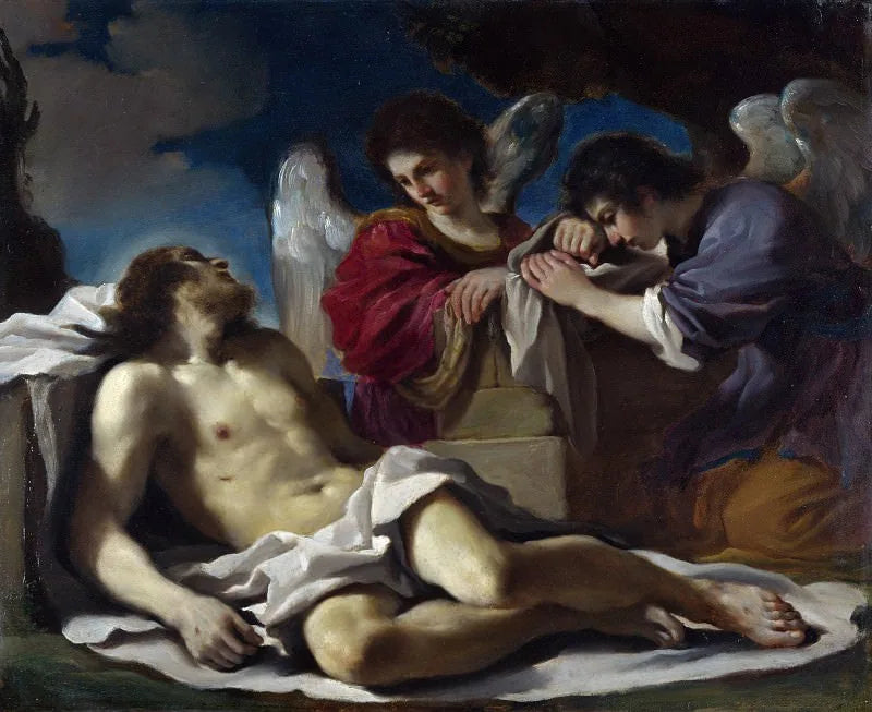 Il Cristo morto pianto da due angeli - Guercino