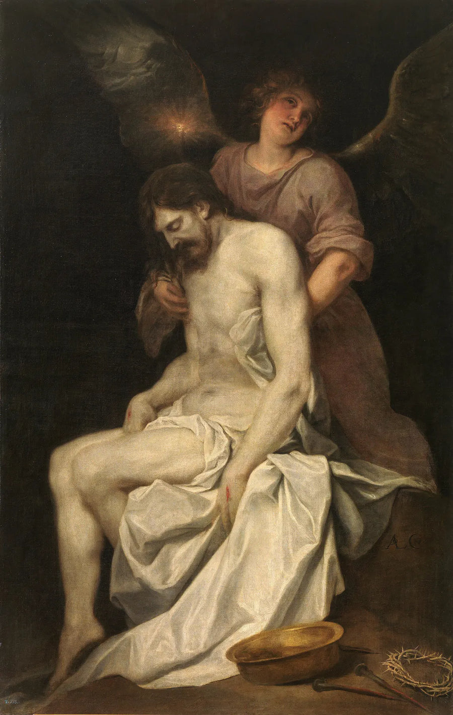 Il Cristo morto portato da un angelo - Alonso Cano