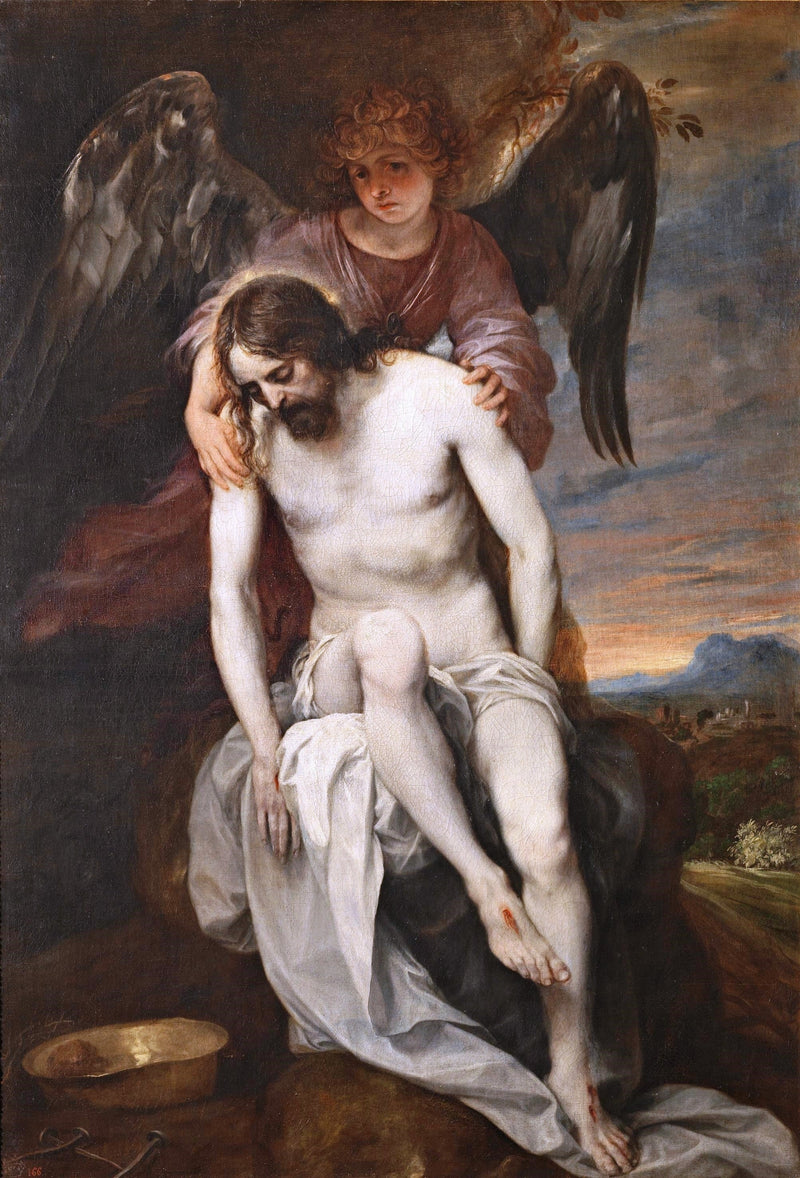 Il Cristo morto portato da un Angelo - Alonso Cano