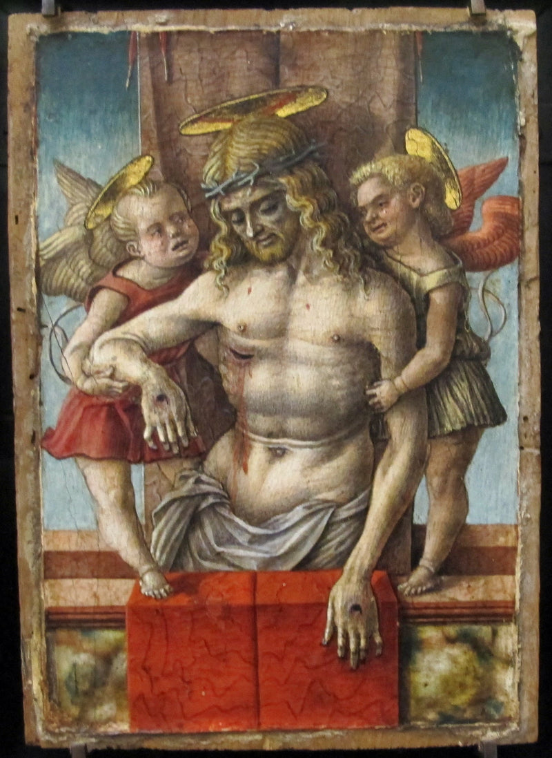 Il Cristo morto sostenuto da due angeli - Carlo Crivelli