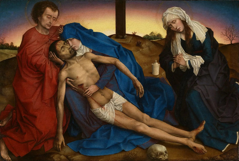 Il Cristo pianto dalla sua Madre, san Giovanni e santa Maria Maddalena - Rogier van der Weyden