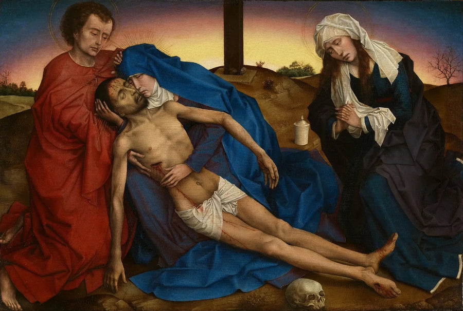 Il Cristo pianto dalla sua Madre, san Giovanni e santa Maria Maddalena - Rogier van der Weyden