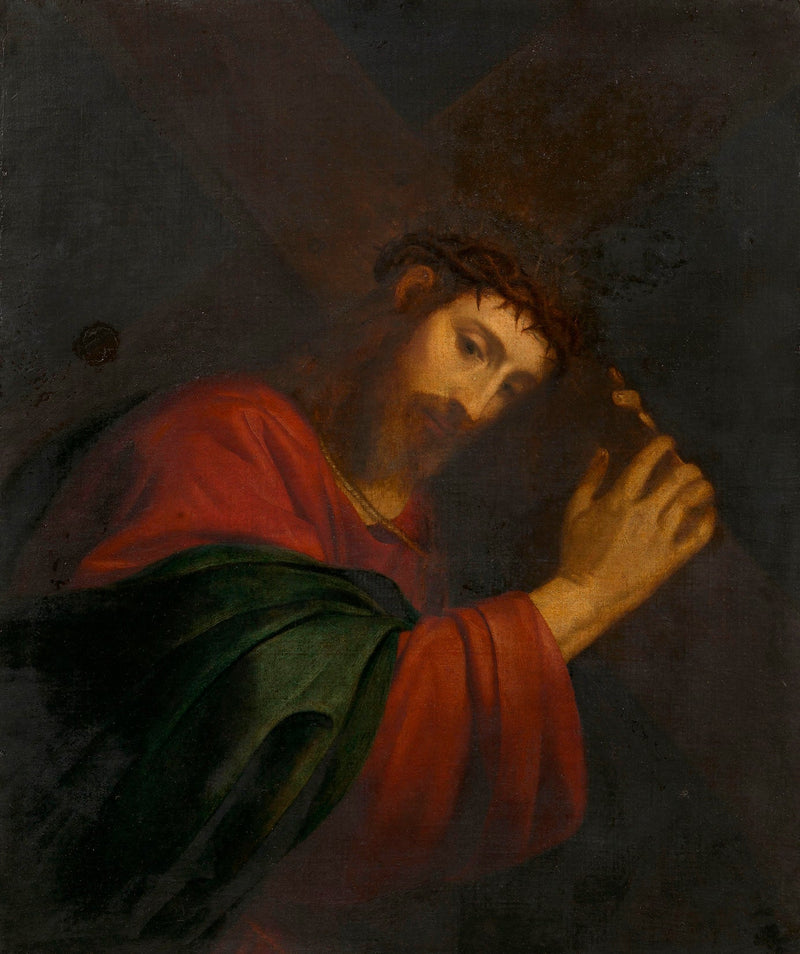 Il Cristo portando la croce - Andrea Sacchi