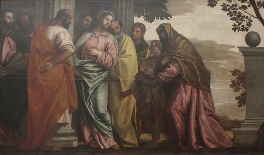 Il Cristo che incontra la donna e i figli di Zebedeo - Paolo Veronese