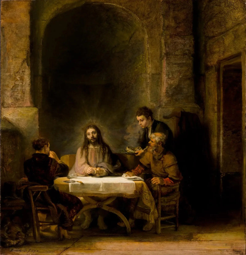 Cristo che si rivela ai pellegrini di Emmaus - Rembrandt