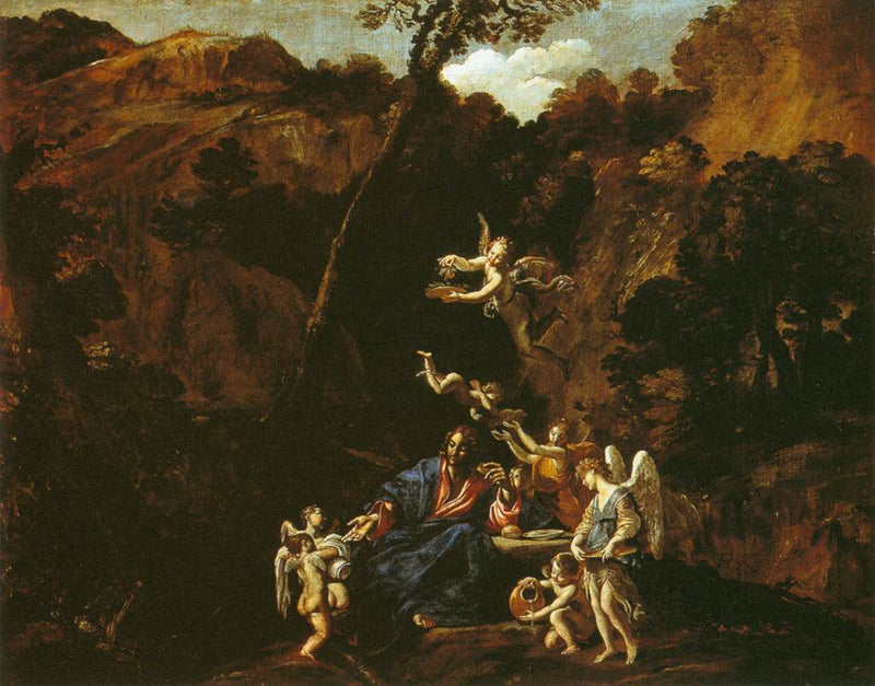 Il Cristo servito dagli angeli - Giovanni Lanfranco