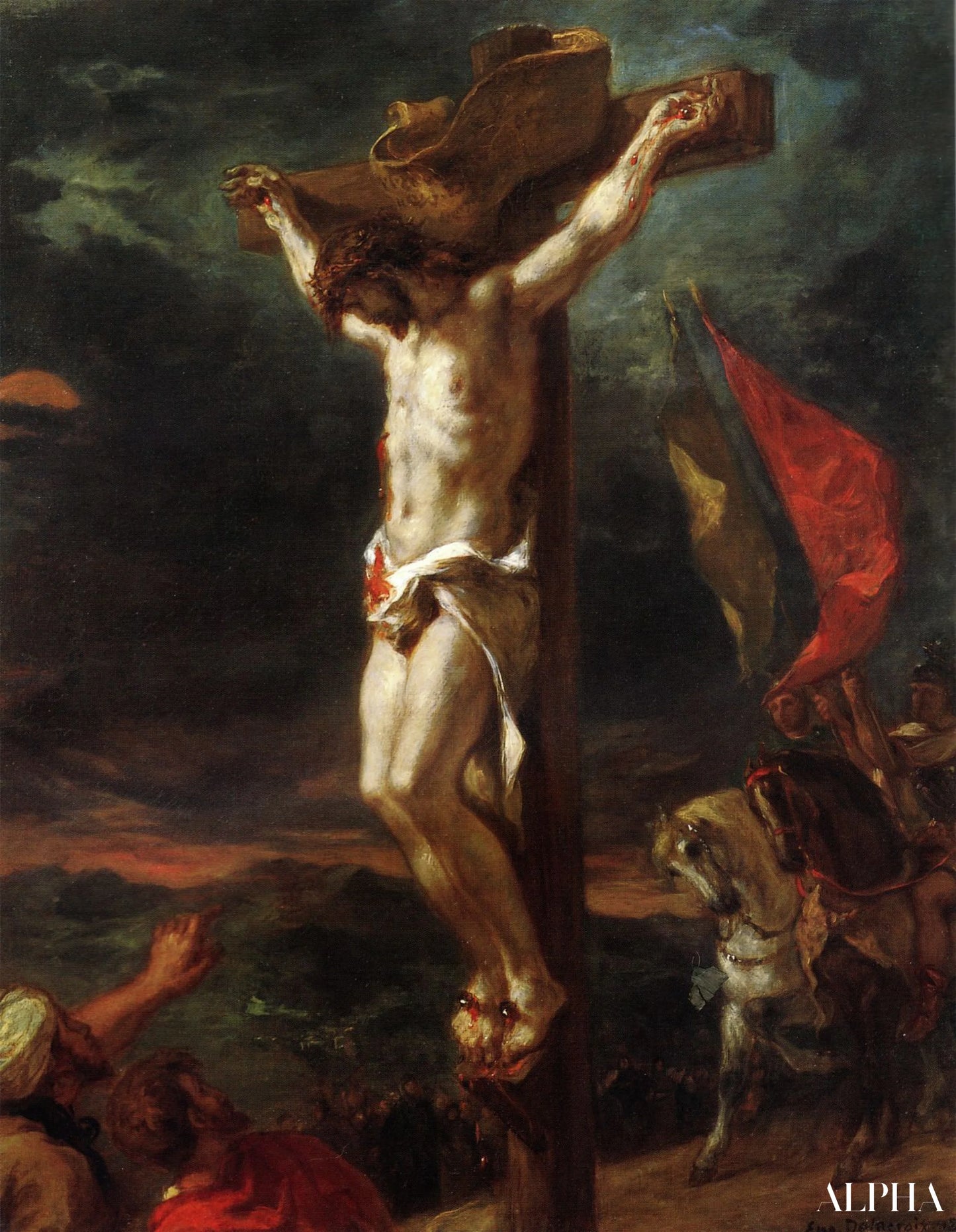 Il Cristo sulla croce (1846) - Eugène Delacroix - Riproduzioni di quadri e dipinti di alta qualità