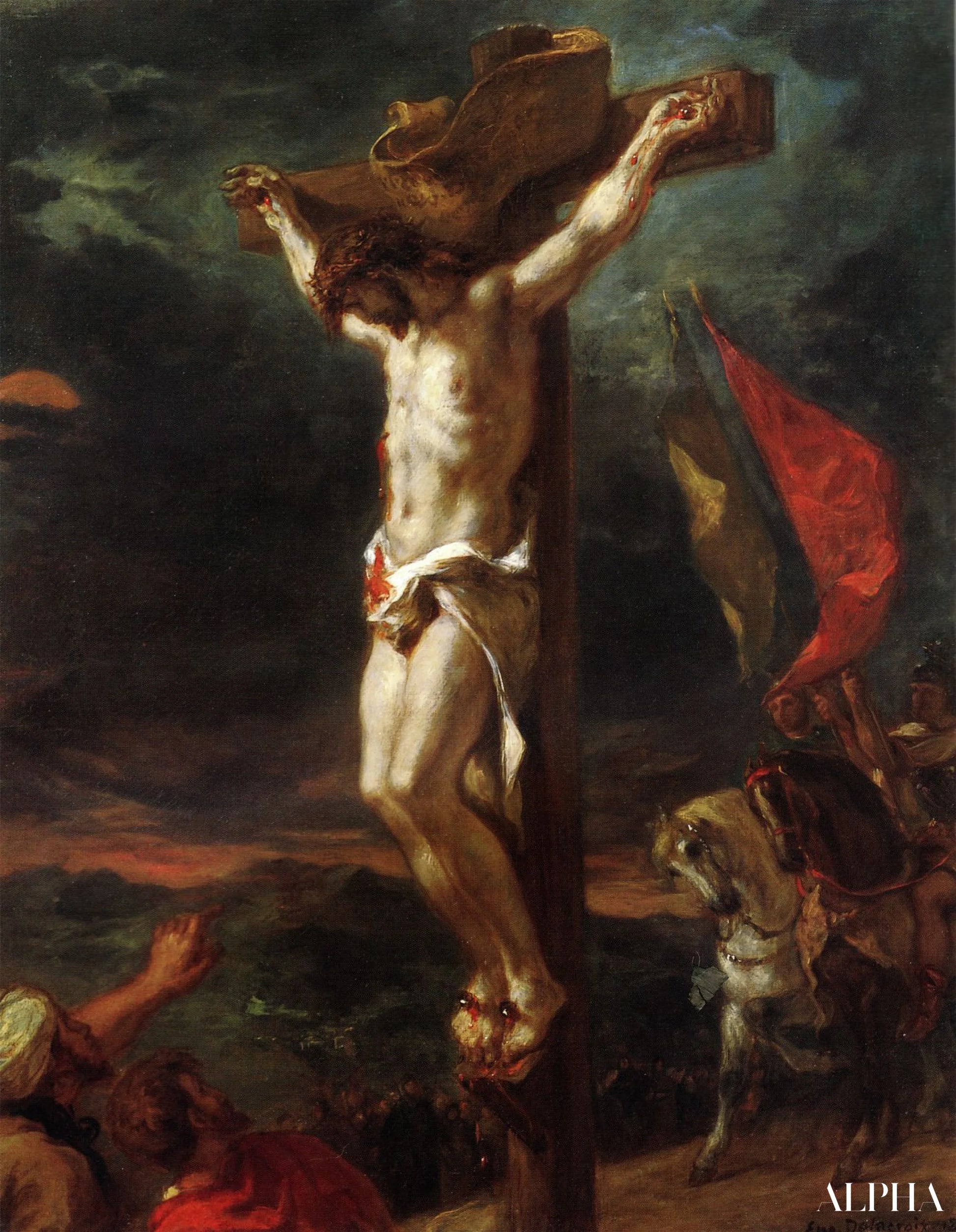 Il Cristo sulla croce (1846) - Eugène Delacroix - Riproduzioni di quadri e dipinti di alta qualità