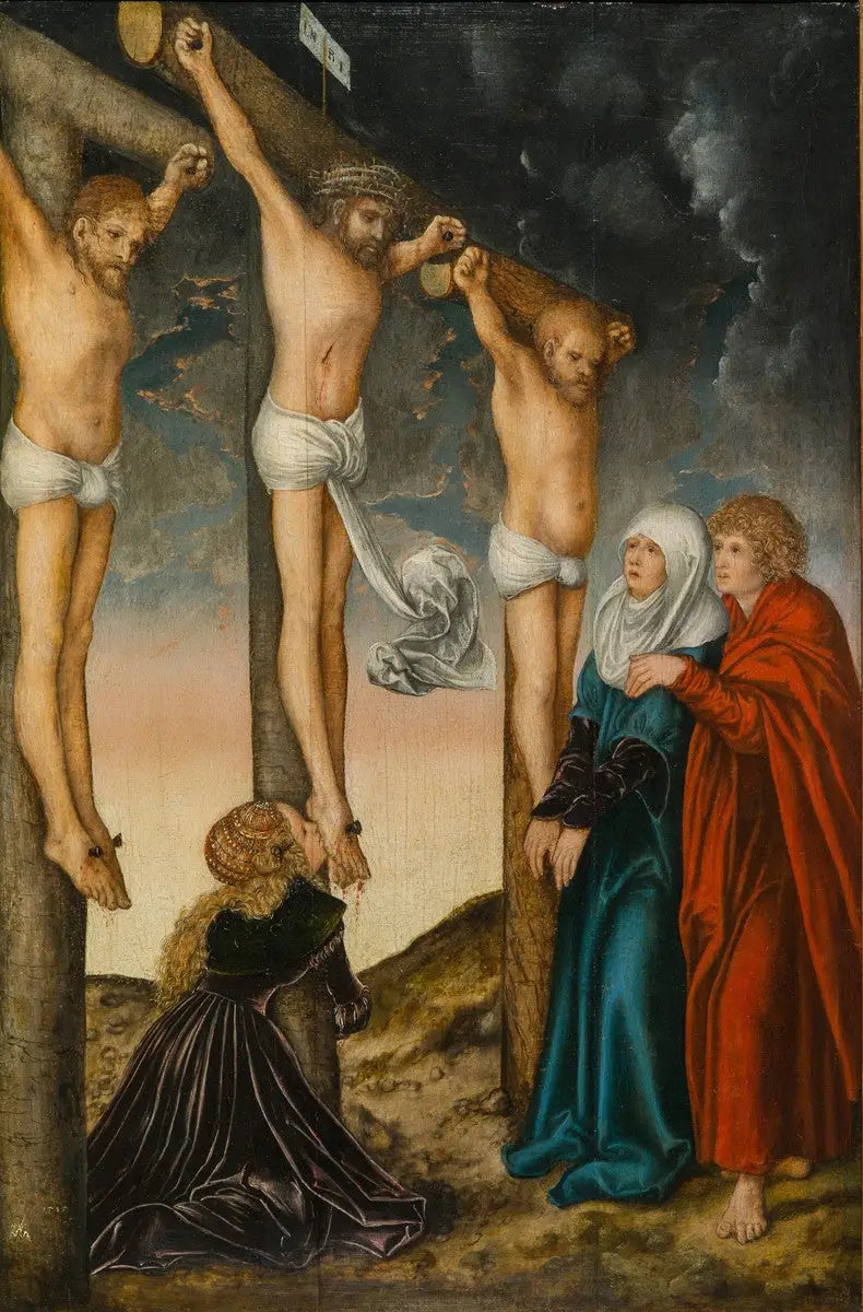 Il Cristo sulla croce tra i due briganti - Lucas Cranach il Vecchio