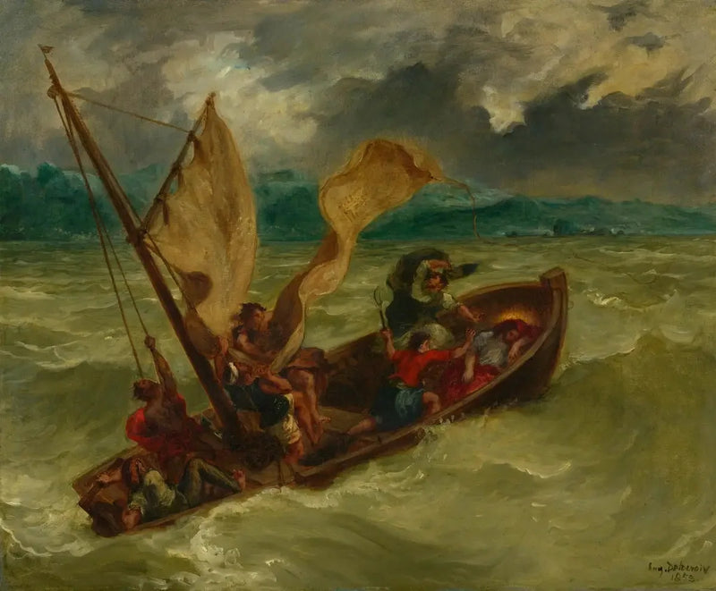 Il Cristo sul lago di Genezareth - Eugène Delacroix