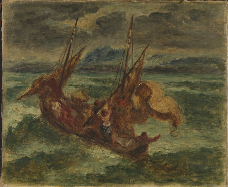 Il Cristo sul lago di Genezareth - Eugène Delacroix