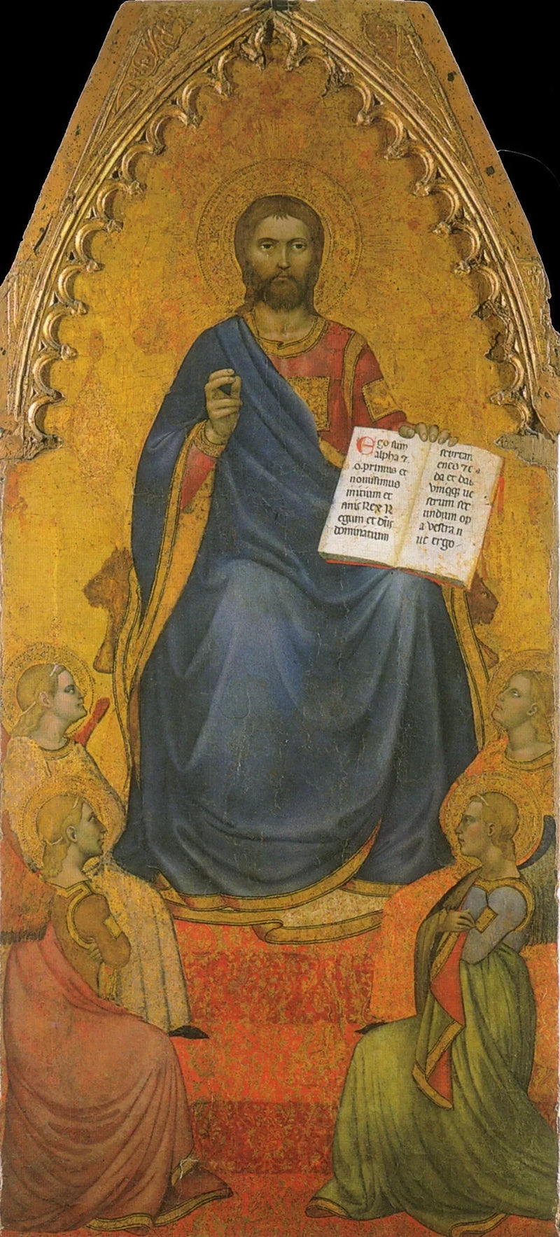 Il Cristo sul suo trono, adorato dagli angeli - Giovanni da Milano
