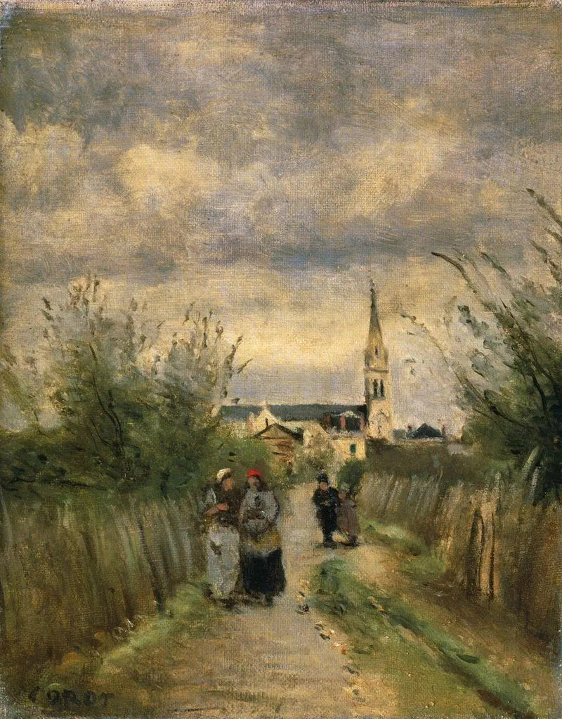 Il Campanile di Argenteuil - Jean-Baptiste Camille Corot