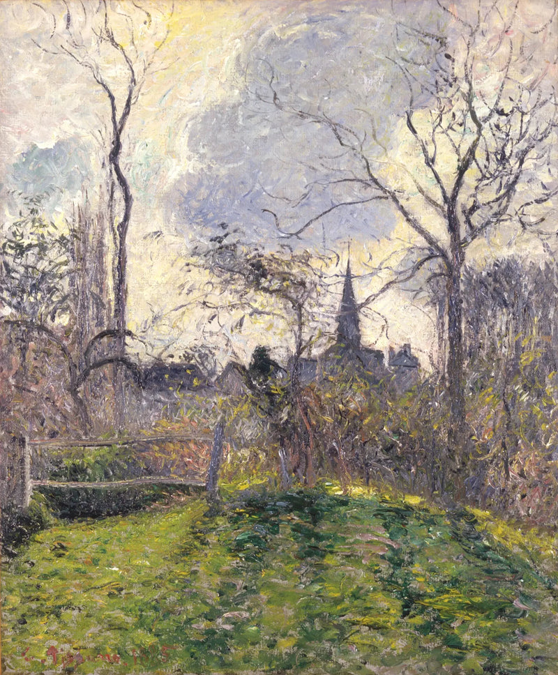 Il campanile di Bazincourt - Camille Pissarro