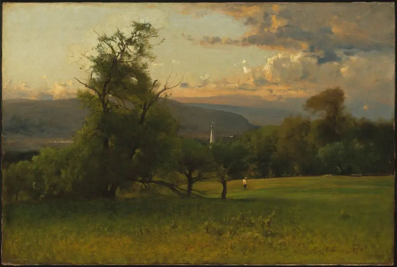 Il campanile della chiesa - George Inness