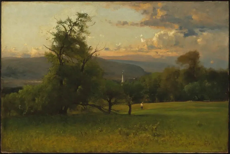 Il campanile della chiesa - George Inness