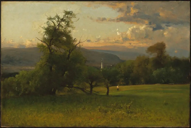 Il campanile della chiesa - George Inness
