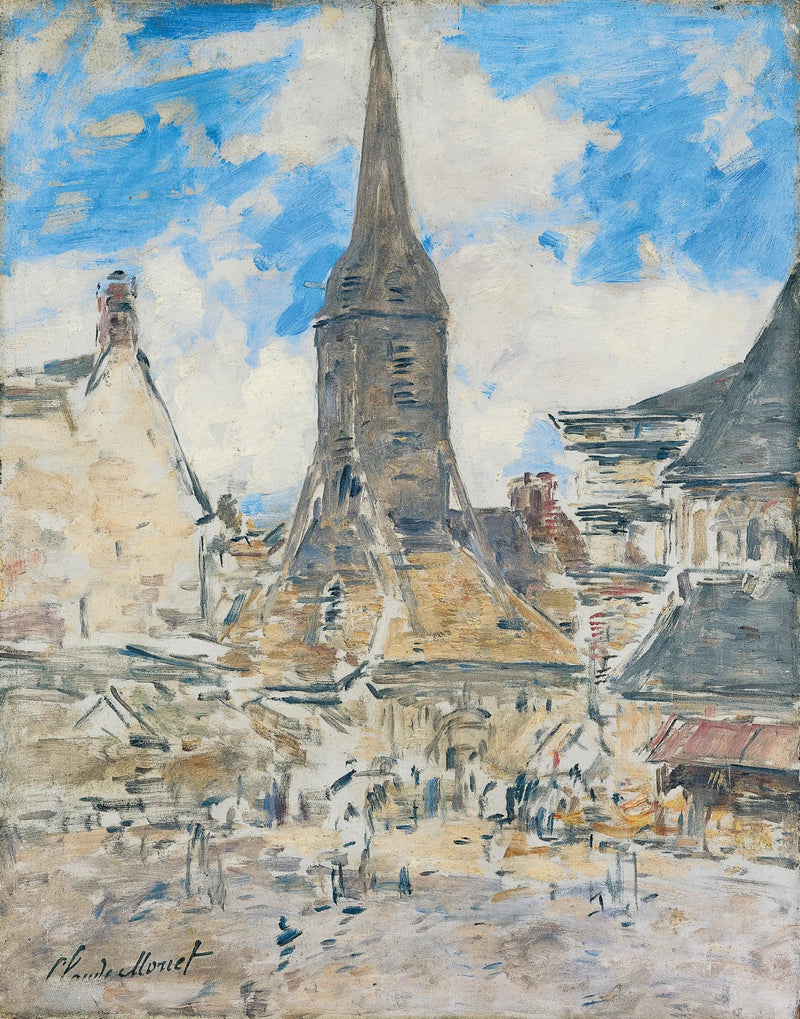 Il Campanile di Santa Caterina, Honfleur - Eugène Boudin