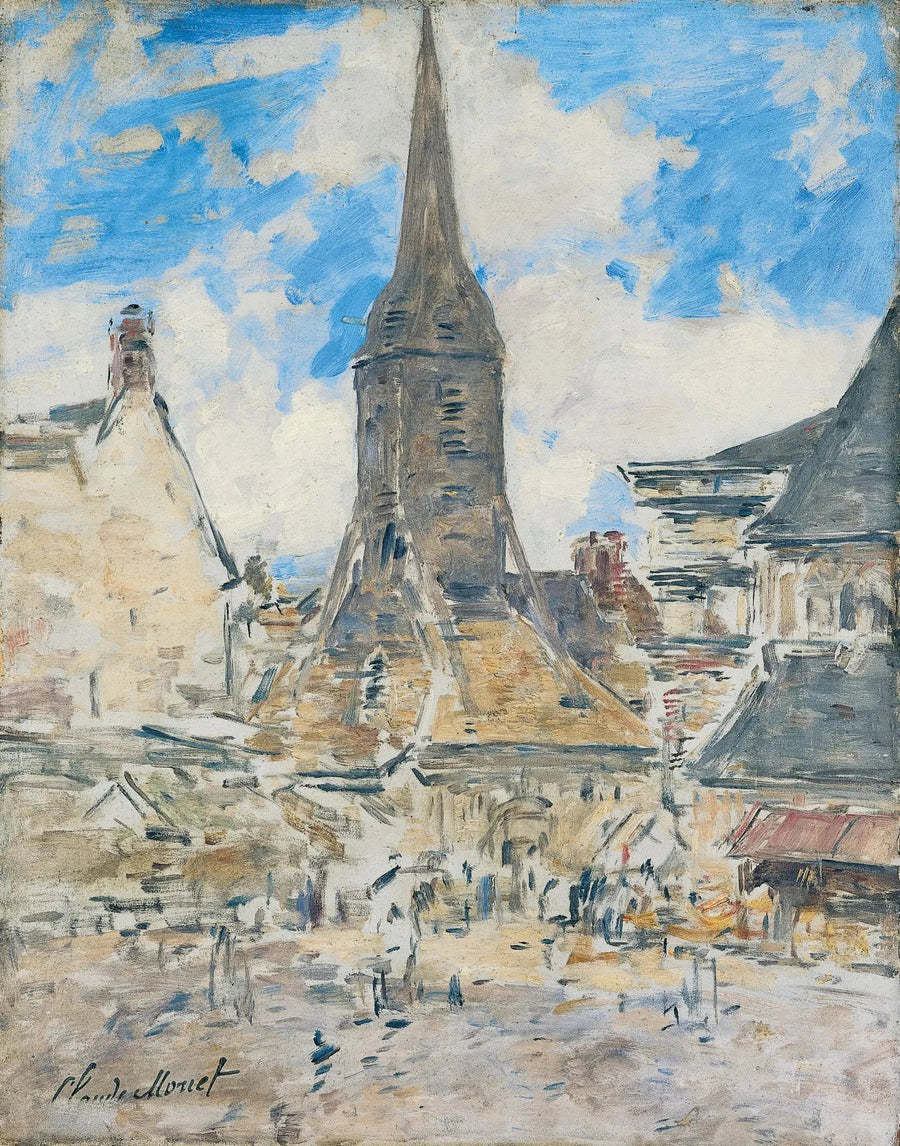 Il Campanile di Santa Caterina, Honfleur - Eugène Boudin