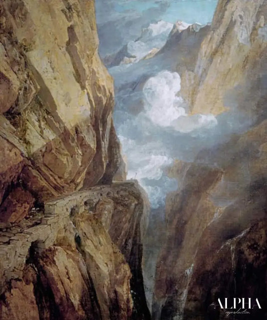 Le col du Saint-Gothard - William Turner - Reproductions de tableaux et peintures haut de gamme