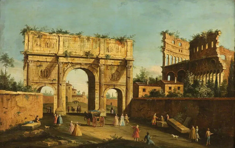 Il Colosseo e l'Arco di Costantino, Roma - Canaletto