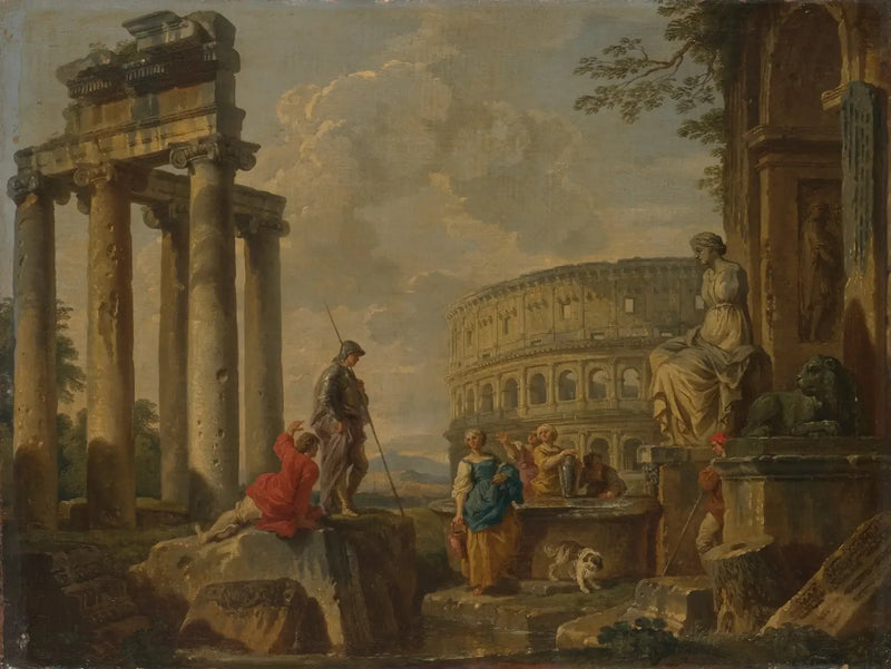 Il Colosseo tra le rovine romane - Giovanni Paolo Panini
