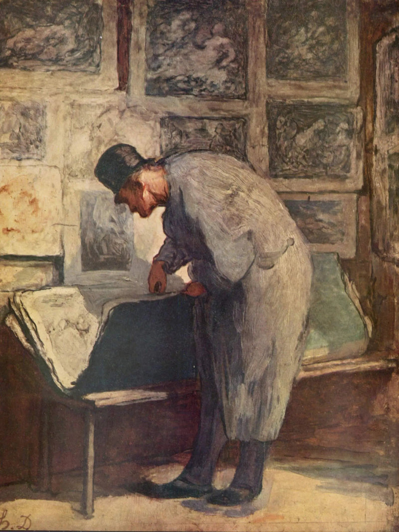 Il collezionista di stampe - Honoré Daumier
