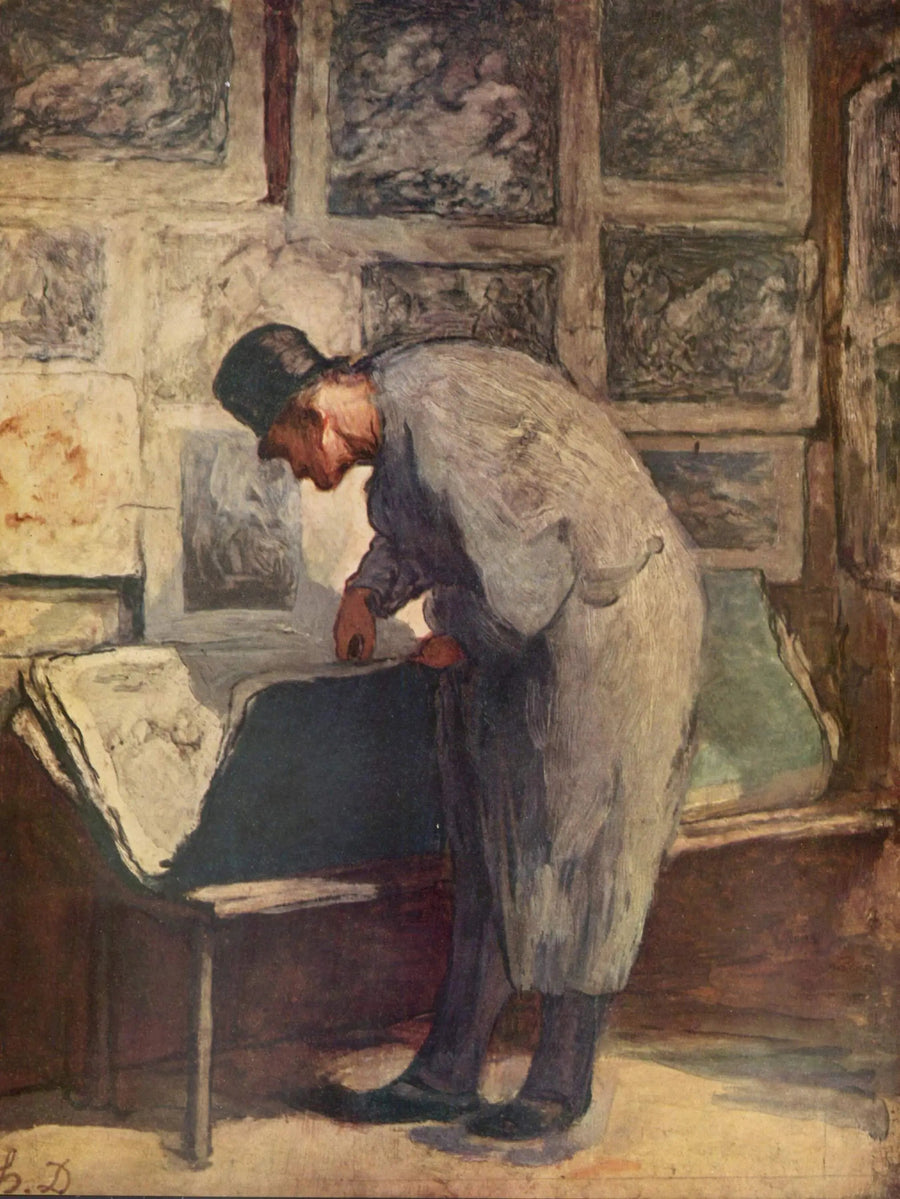 Il collezionista di stampe - Honoré Daumier