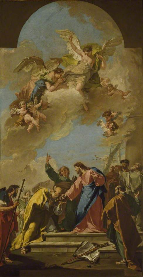 Il comando di Cristo a san Pietro - Giovanni Battista Pittoni