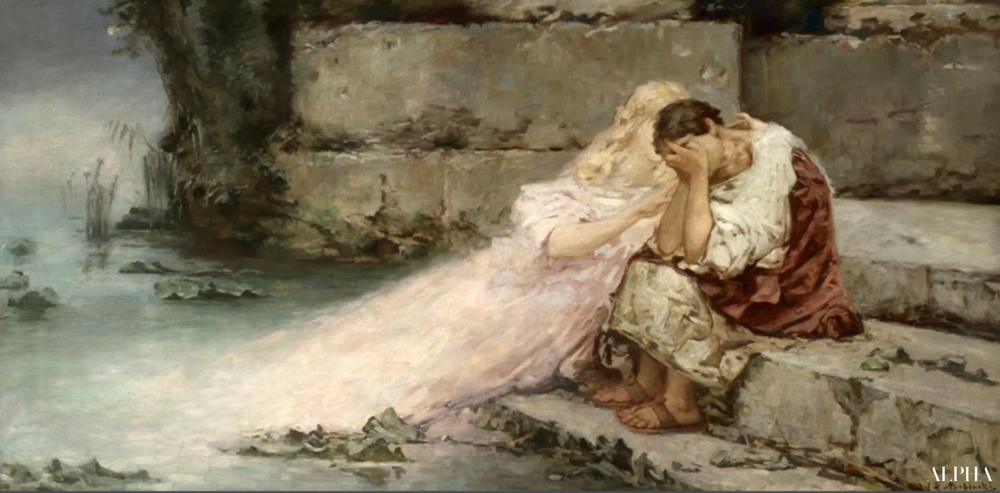 Il comfort della nebbia - Wilhelm Kotarbiński Riproduzioni di quadri a olio