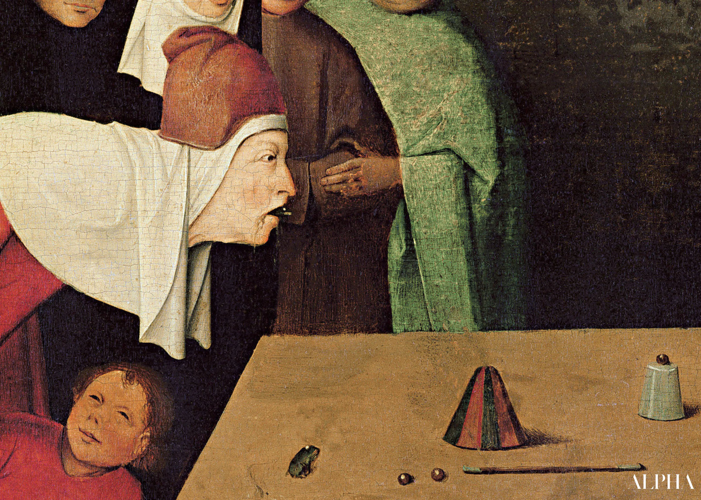 Il Conjureur (dettaglio) - Jérôme Bosch - Riproduzioni di quadri e dipinti di alta gamma