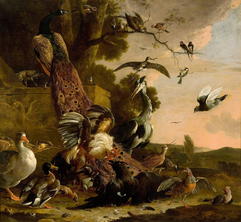 Il corvo spogliato del suo piumaggio falso - Melchior de Hondecoeter