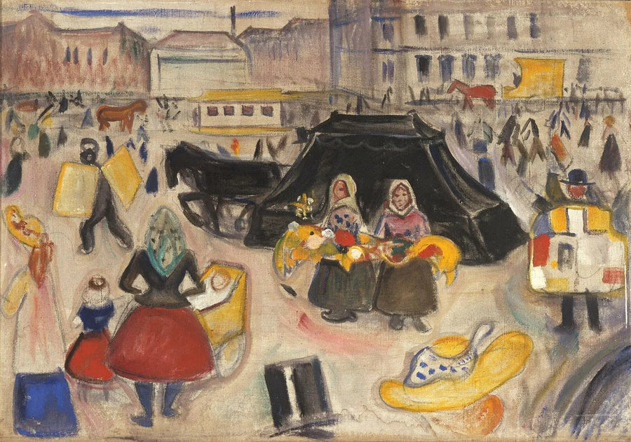 Il Carro Funebre sulla Potsdamer Platz - Edvard Munch
