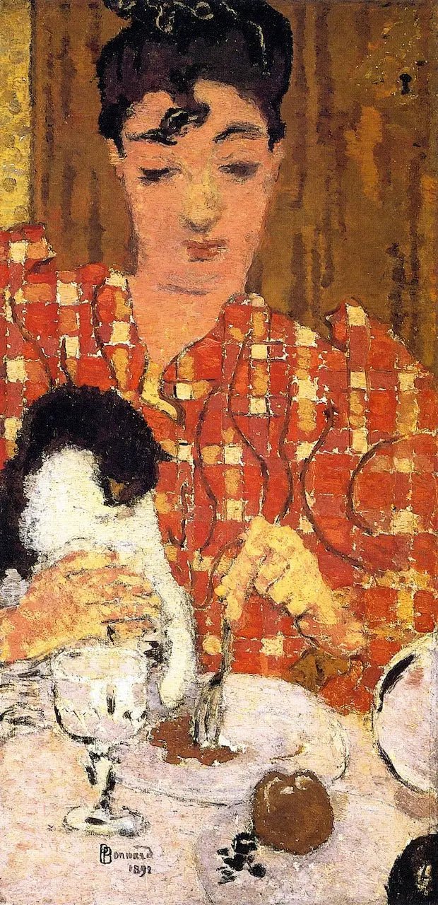 Il corpetto a quadri - Pierre Bonnard