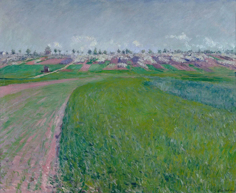 Il pendio di Colombes - Gustave Caillebotte
