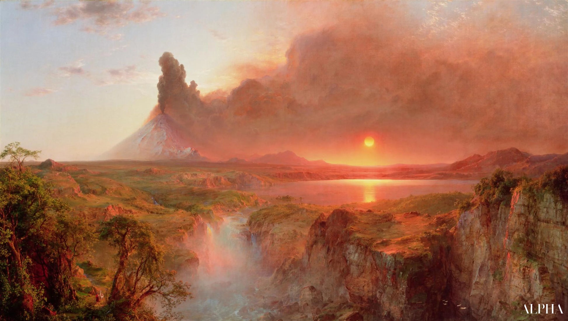 Le Cotopaxi - Frederic Edwin Church - Reproductions de tableaux et peintures haut de gamme