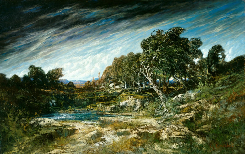 La raffica di vento - Gustave Courbet