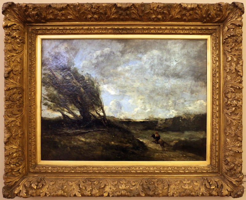 La raffica di vento - Jean-Baptiste Camille Corot